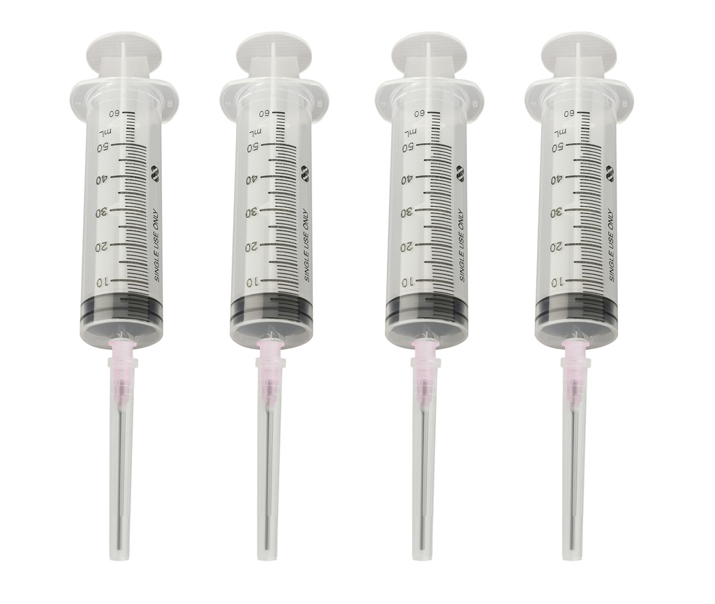 Kflo® Kit Jeringas Carga De Impresora, Tinta, Sistema De Tinta, Tinta Continua, Tanque De Tinta, 4X60ML Puntas Especiales Para Tinta