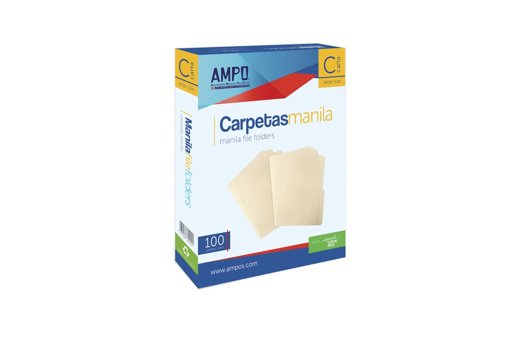 Ampo Folder Tamaño Carta Crema C/100