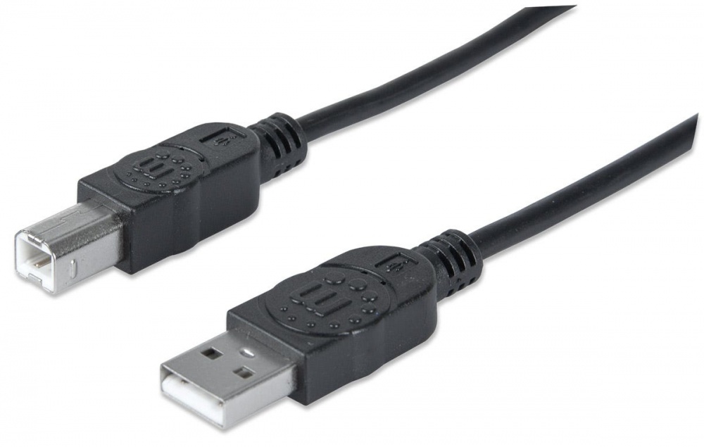 Manhattan Cable USB B Alta Velocidad 2.0 A-B3m Color Negro