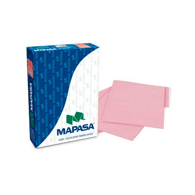 [Paq. Folder Rosa] Mapasa Folder Tamaño Carta Rosa C/100