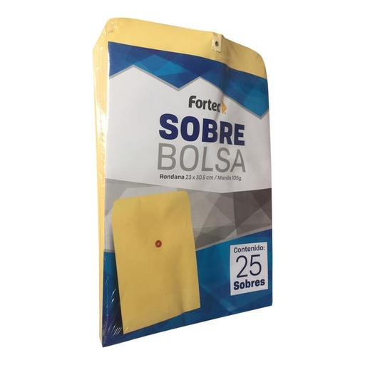 [Sobre Carta Hilo C/25] Fortec Sobre Tamaño Carta Con Hilo C/25