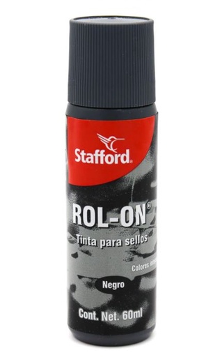 [Rolón negro] Stafford Tinta Para Sello Rolón Negro