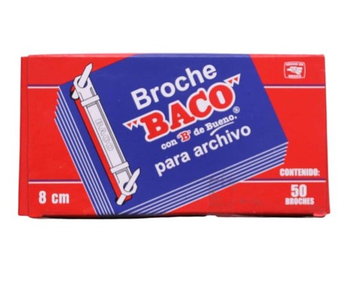 [Broche Baco Rojo] Baco Broche Archivo Delgado 8cm