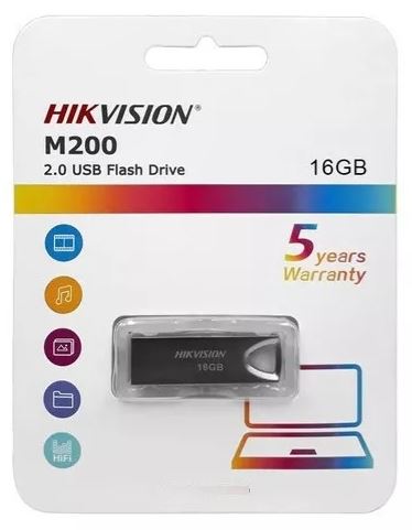 [HIK-HS-USB-M200/16G] Hikvision Memoria USB Metálica, 16Gb