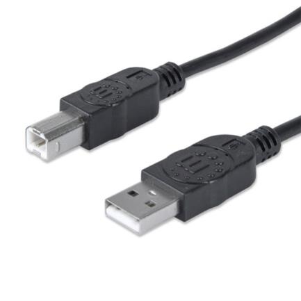 [333368] Manhattan Cable USB B Alta Velocidad 2.0 A-B1.8m Color Negro