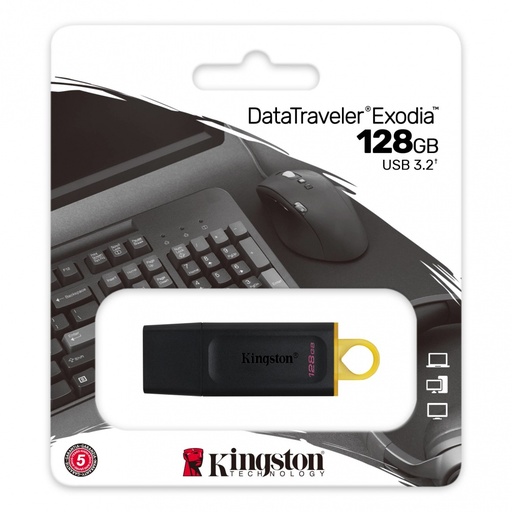 [DTX/128GB] Kingston Memoria USB DataTraveler Exodia, 128GB, USB A, Negro