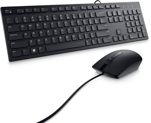 [DELL-KM300C-LTN] Kit Teclado y Mouse Dell KM300C Alámbrico USB Español Color Negro