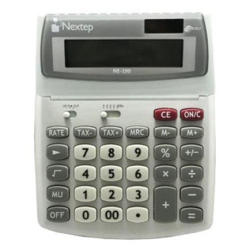 [Calculadora NE-190] Nextep Calculadora 12 Dígitos Función Impuestos