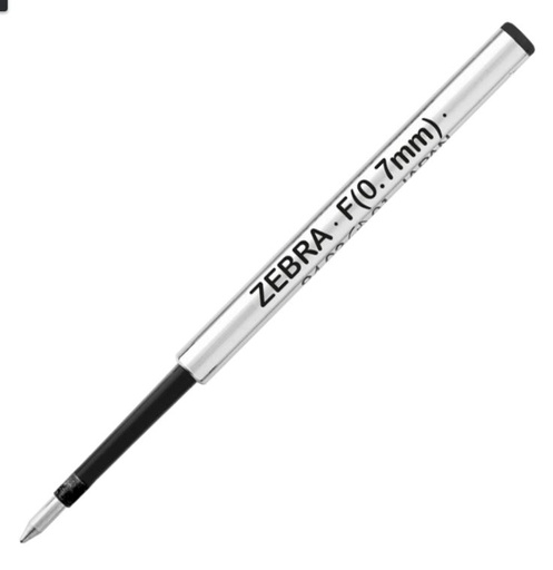 [Repuesto Zebra F-301 P.F Negro] Zebra Repuesto Bolígrafo F-301 Punto Fino Negro