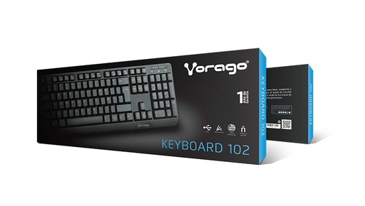 [KB-102] Vorago Teclado USB Alambrico Universal KB-102